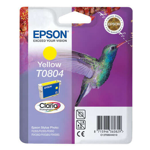 Epson T0804 Amarillo Cartucho de Tinta Original - C13T08044011