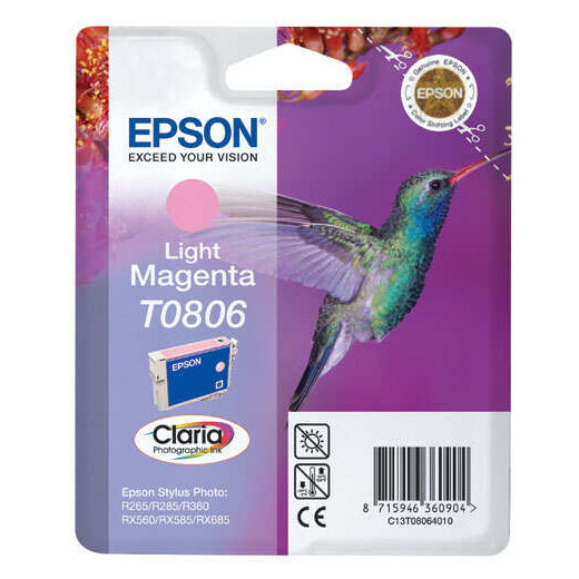 Epson T0806 Magenta Light Cartucho de Tinta Original - C13T08064011