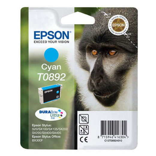 Epson T0892 Cyan Cartucho de Tinta Original - C13T08924011