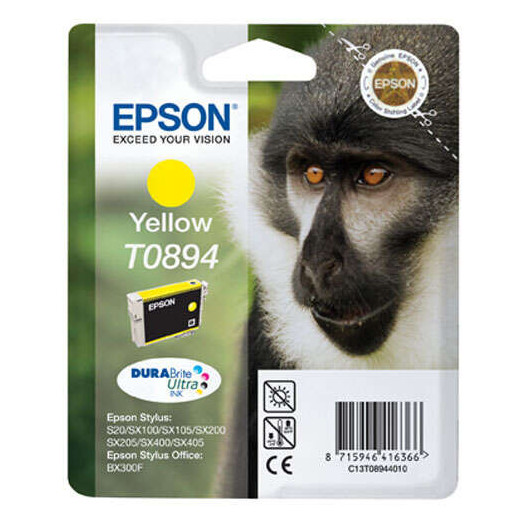 Epson T0894 Amarillo Cartucho de Tinta Original - C13T08944011