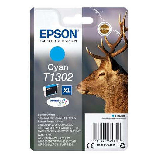 Epson T1302 Cyan Cartucho de Tinta Original - C13T13024012