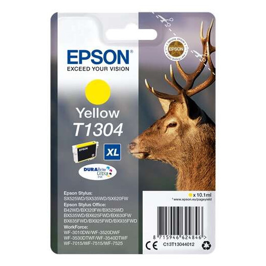 Epson T1304 Amarillo Cartucho de Tinta Original - C13T13044012