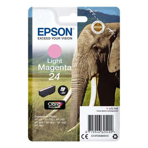 Epson T2426 (24) Magenta Light Cartucho de Tinta Original - C13T24264012