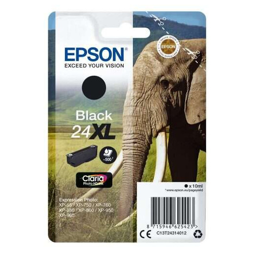 Epson T2431 (24XL) Negro Cartucho de Tinta Original - C13T24314012