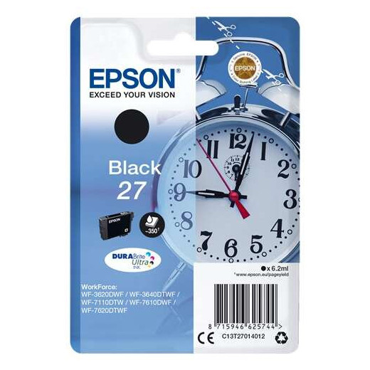 Epson T2701 (27) Negro Cartucho de Tinta Original - C13T27014012