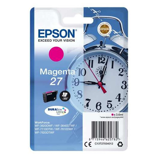 Epson T2703 (27) Magenta Cartucho de Tinta Original - C13T27034012