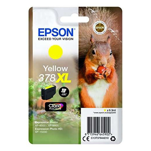 Epson 378XL Amarillo Cartucho de Tinta Original - C13T37944010