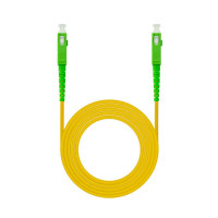 Nanocable Cable Fibra SC/APC-SC/APC Monomodo LSZH  3m - Color Amarillo