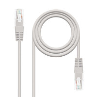 Nanocable Cable de Red Latiguillo RJ45 Cat.6 UTP AWG24 0.50m - Color Gris