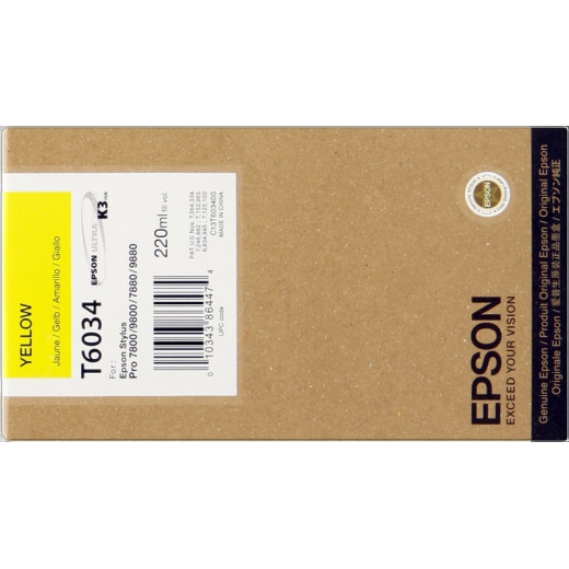 Epson T6034 Amarillo Cartucho de Tinta Original - C13T603400