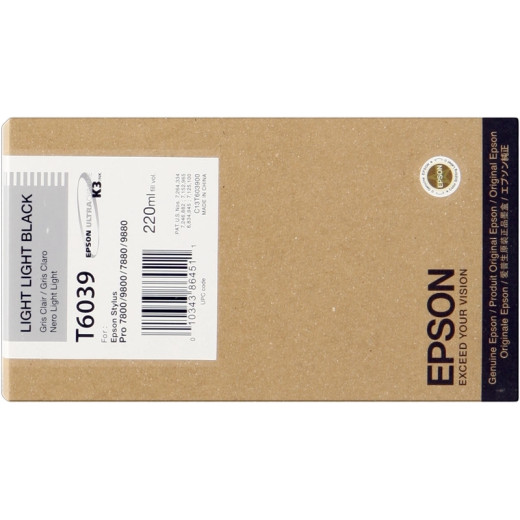 Epson T6039 Negro Light Light Cartucho de Tinta Original - C13T603900