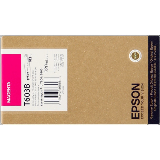 Epson T603B Magenta Cartucho de Tinta Original - C13T603B00