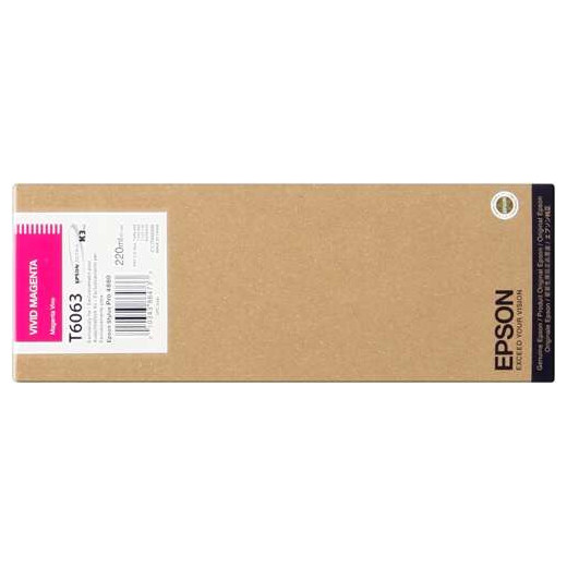 Epson T6063 Magenta Vivido Cartucho de Tinta Original - C13T606300