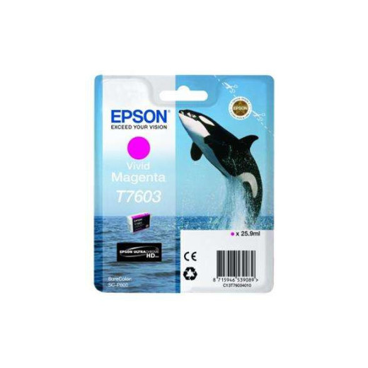 Epson T7603 Magenta Cartucho de Tinta Original - C13T76034010