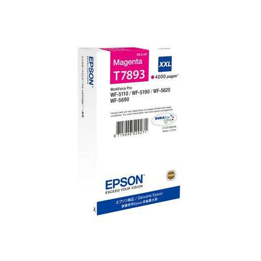 Epson T7893 Magenta Cartucho de Tinta Original - C13T789340