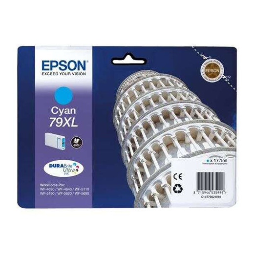 Epson T7902 (79XL) Cyan Cartucho de Tinta Original - C13T79024010