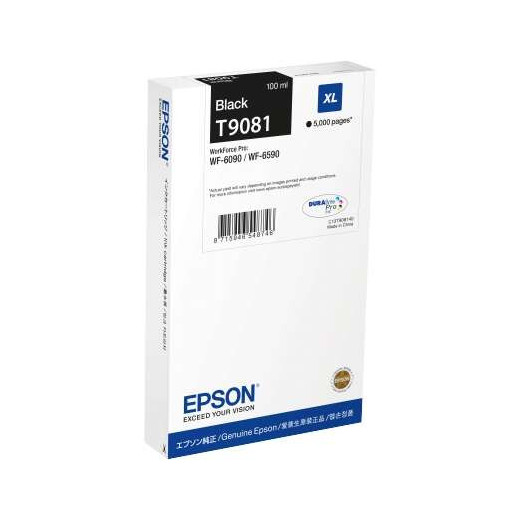 Epson T9081 Negro Cartucho de Tinta Original - C13T908140