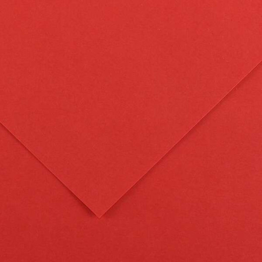 Canson Guarro Pack de 25 Cartulinas Iris de 185g - 50x65cm - Color Rojo