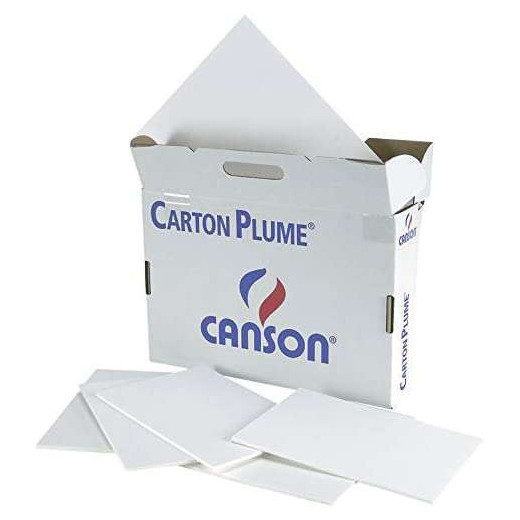 Canson Pack de 28 Paneles de Carton Pluma - 29.7x42cm - 3mm - Color Blanco