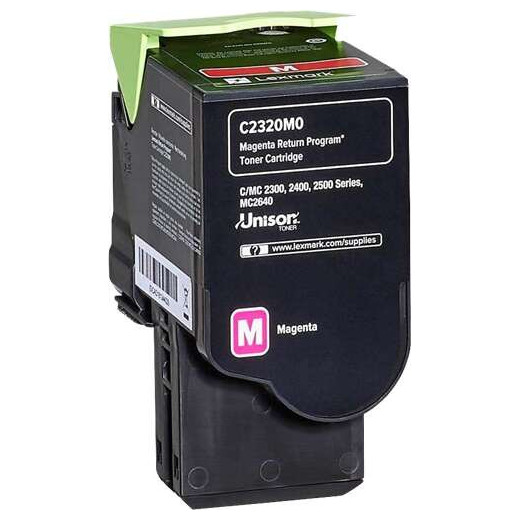 Lexmark C2325/C2425/C2535/MC2325/MC2425/MC2535/MC2640 Magenta Cartucho de Toner Original - C2320M0