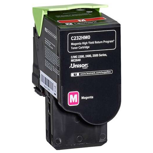 Lexmark C2325/C2425/C2535/MC2325/MC2425/MC2535/MC2640 Magenta Cartucho de Toner Original - C232HM0