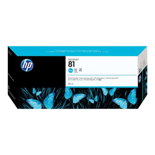 HP 81 Cyan Cartucho de Tinta Original - C4931A