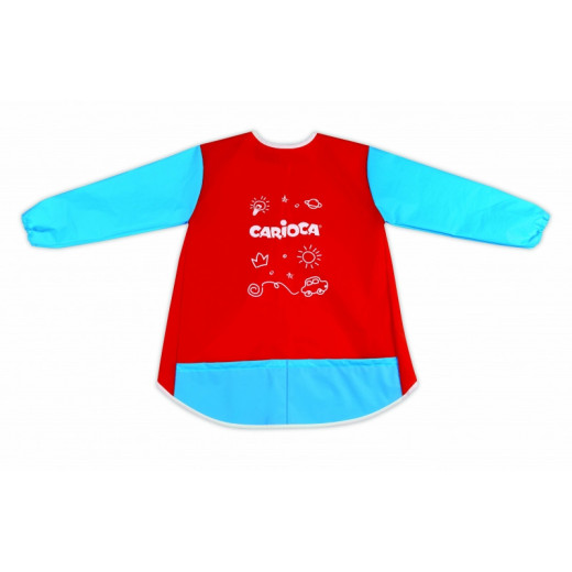 Carioca Delantal Baby 5-8 Años - Impermeable - Manga Larga - Bolsillos - Lavable a Maquina - Cierre con Velcro - Zona para Nombre - Color Varios