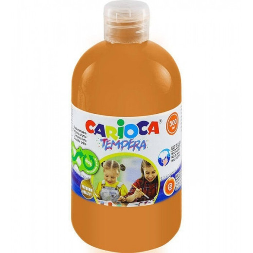 Carioca Botella de Tempera - 500ml - Colores Superlavables - Faciles de Mezclar - Aplicable en Materiales Porosos - Alta Opacidad - Color Oro