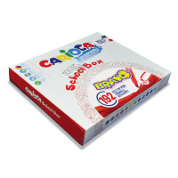 Carioca Bravo Pack de 192 Rotuladores - Punta Maxi 6mm Bloqueada - Cuerpo Octogonal Maxi - Tinta Superlavable - Tapa Ventilada - Ideal para Colegios - Colores Surtidos