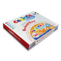 Carioca Baby Marker 2+ School Box Pack de 144 Rotuladores - Punta Redonda y Bloqueada - Cuerpo de Gran Dimension - Superlavables - Dermatologicamente Testados - Colores Surtidos