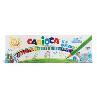 Carioca Tita Rainbow Set Pack de 50 Lapices Hexagonales de Colores - Mina Ø 3mm - Colores Brillantes y Lavables - Escritura Blanda - Colores Surtidos