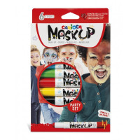 Carioca Mask Up Pack de 6 Colores para la Piel en Barra - Colores Brillantes - Lavables - Base Agua - Incluye 2 Tutoriales Paso a Paso - Color Varios