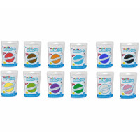 Carioca Modelight Pack de 12 Pastas de Moldear Super Ligera - Elastica y Maleable - Se Seca al Aire - No Ensucia las Manos - Reutilizable con Agua - Color Varios
