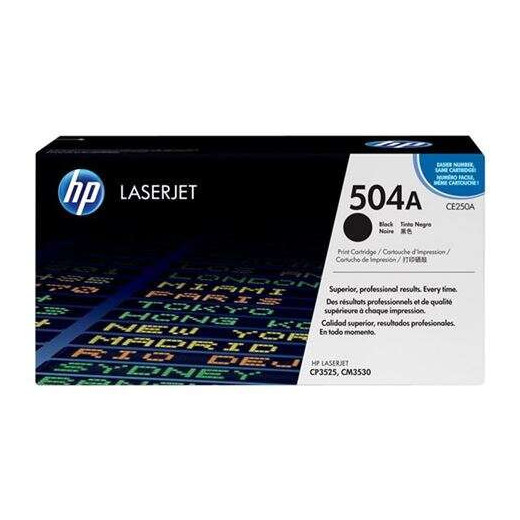 HP CE250A Negro Cartucho de Toner Original - 504A