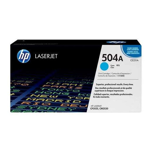 HP CE251A Cyan Cartucho de Toner Original - 504A