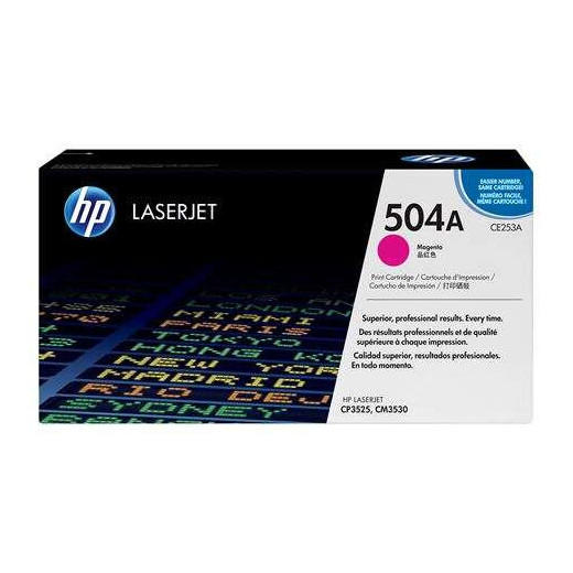 HP CE253A Magenta Cartucho de Toner Original - 504A