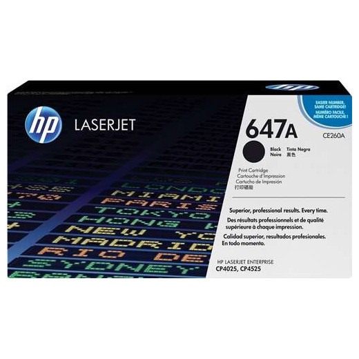 HP CE260A Negro Cartucho de Toner Original - 647A