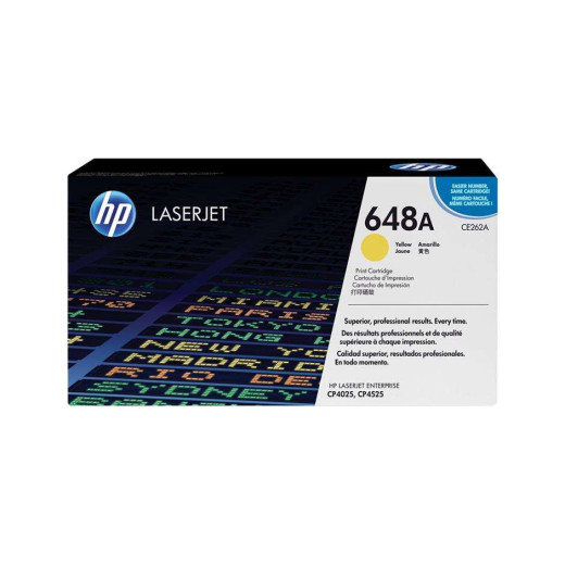 HP CE262A Amarillo Cartucho de Toner Original - 648A