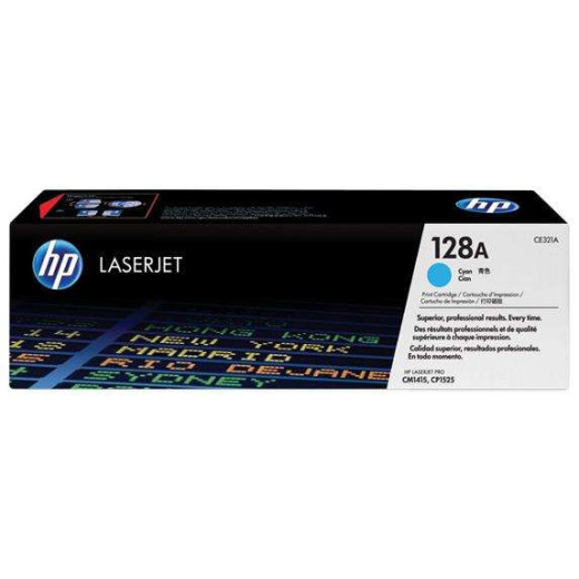 HP CE321A Cyan Cartucho de Toner Original - 128A