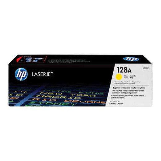 HP CE322A Amarillo Cartucho de Toner Original - 128A
