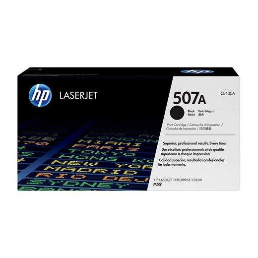 HP CE400A Negro Cartucho de Toner Original - 507A