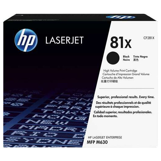 HP CF281X Negro Cartucho de Toner Original - 81X