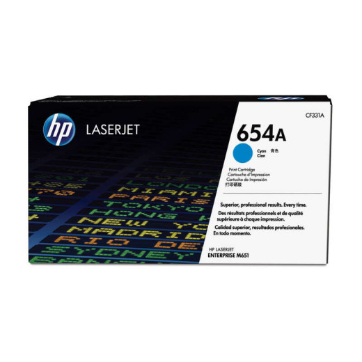 HP CF331A Cyan Cartucho de Toner Original - 654A