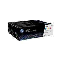 HP CE321A/CE322A/CE323A Pack de 3 Cartuchos de Toner Originales - 128A