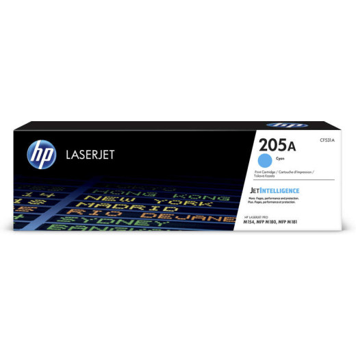 HP CF531A Cyan Cartucho de Toner Original - 205A