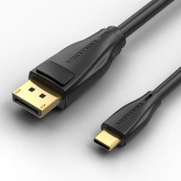 Vention Cable Conversor USB-C Macho a Displayport Macho - 2m - Color Negro