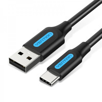 Vention Cable USB-A Macho a USB-C Macho 3A 60W 480Mbps - 3m - Color Negro