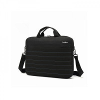 Coolbox BAG15-1n Maletin para Portatil 15.6" - Acolchado Interior - 2 Compartimentos y Bolsillo Exterior - Color Negro