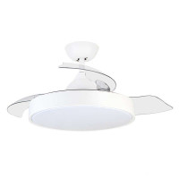 Orbegozo CP 119105 Ventilador de Techo Elegance - Potente Motor DC - Aspas Retractiles - Luz LED con 3 Temperaturas - Mando a Distancia - Sistema de Ventilacion Reversible