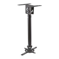 Aisens Soporte de Techo Universal Profesional Giratorio - Inclinable y Extensible para Proyector - Color Negro